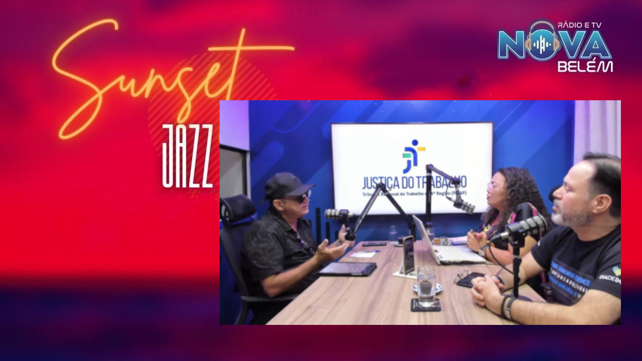 Junior Neves no programa SunSet Jazz da Rede Nova Belém